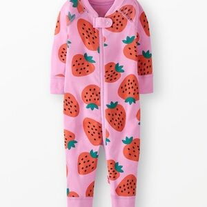 Hanna Andersson Pink Strawberry Kids Footie